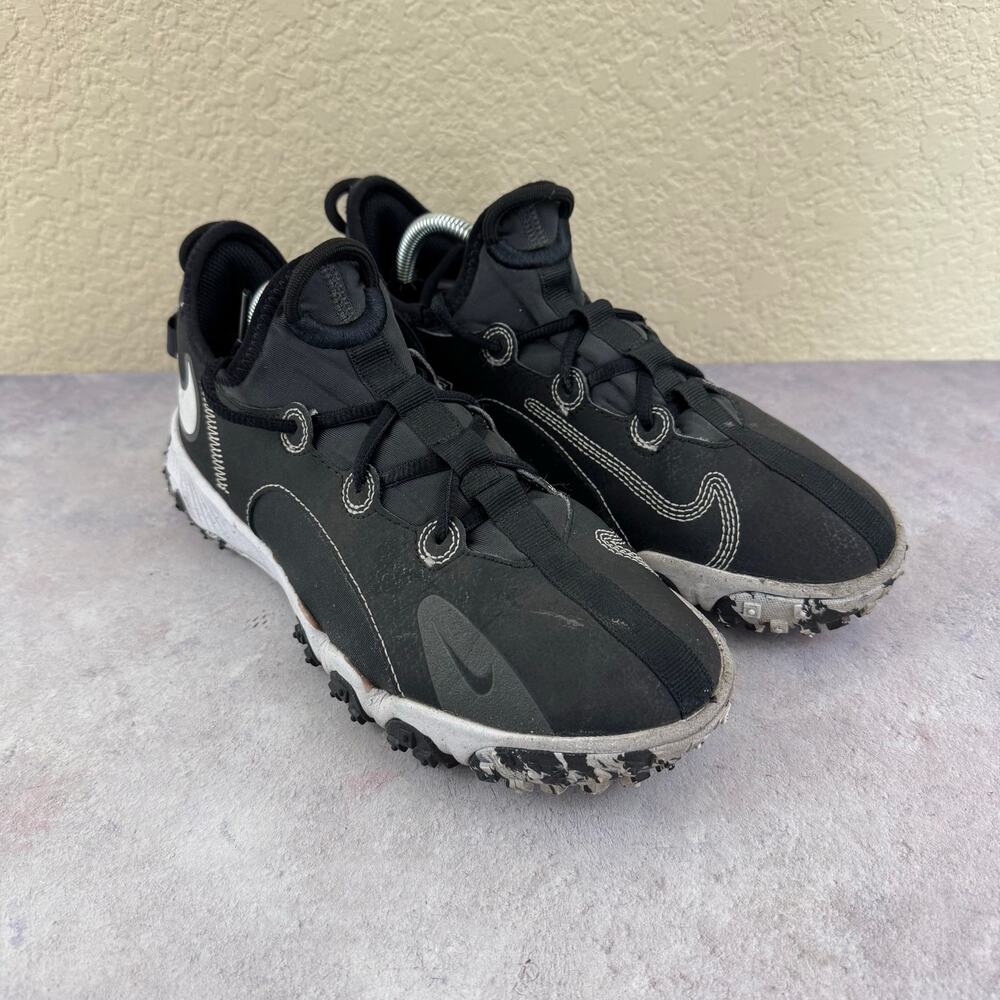 Nike Future Field Black White Turf Baseball Shoes DJ6949-002 Youth 5.5Y